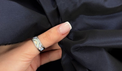 Тафта "JAN-JAN" темно-синяя ТФ-072