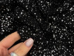 Сетка с пайетками черная С-25996/001