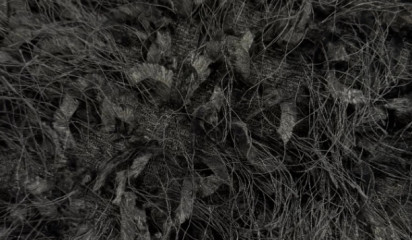 Трикотаж "Травка" черный Т-25999/001