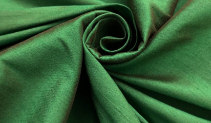 Тафта "ШАНТУН" темно-зеленая ТФ-056