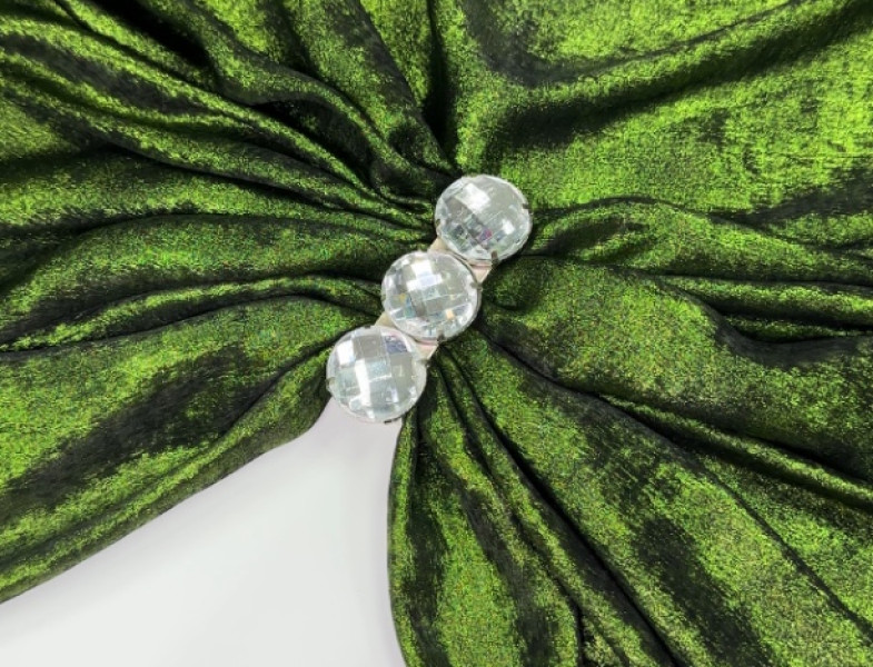 Плательная ткань зеленая ПЛ-054/1