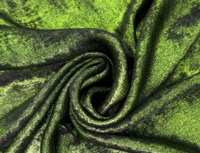 Плательная ткань зеленая ПЛ-054/1