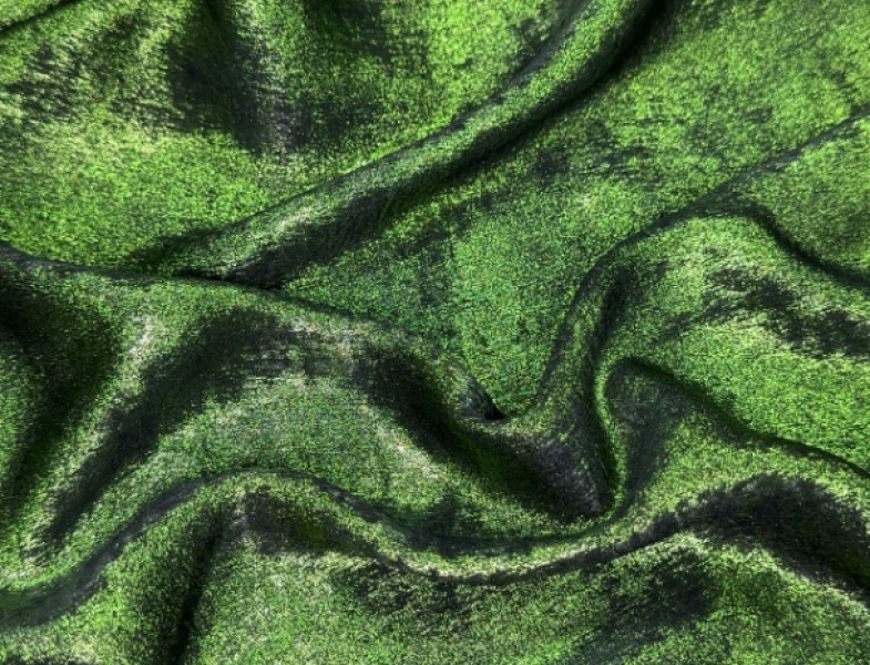 Плательная ткань зеленая ПЛ-054/1