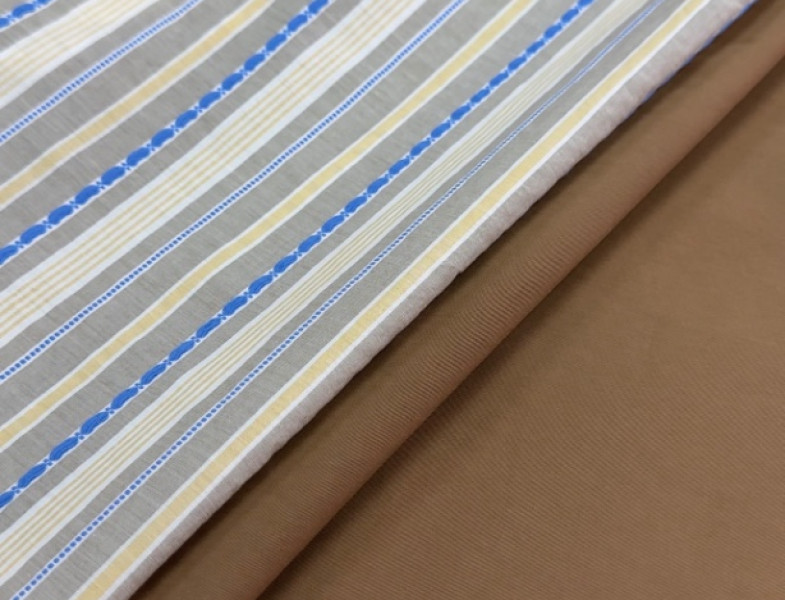 Хлопок костюмный бежевый ХБ-27913