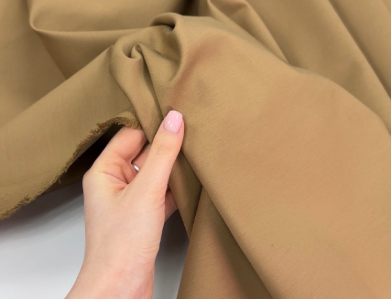 Хлопок костюмный бежевый ХБ-27656