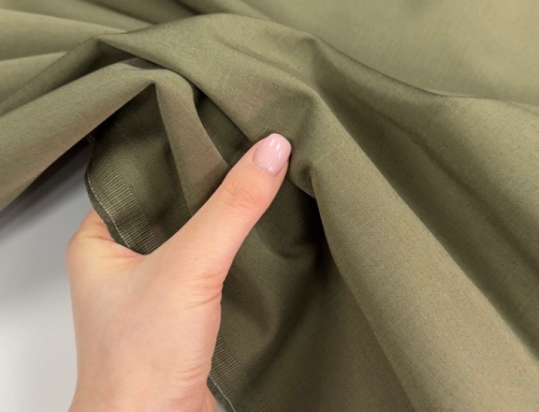 Хлопок костюмный болотный ХБ-144