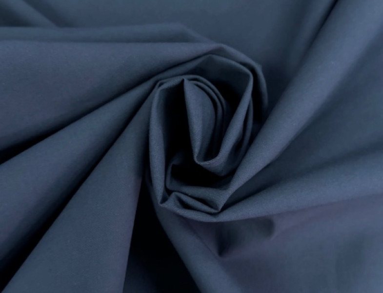 Хлопок костюмный темно-синий ХБ-26705