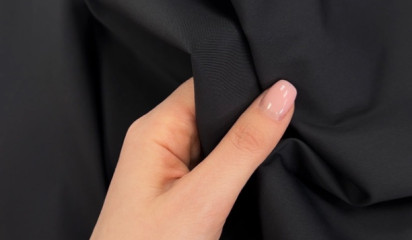 Хлопок костюмный стрейч темно-синий ХБ-27231