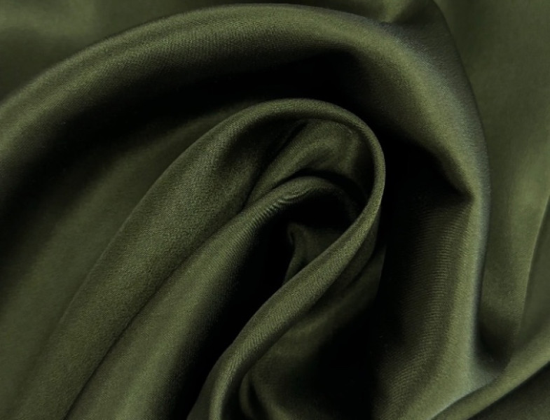 Плательная ткань зеленая ПЛ-46186