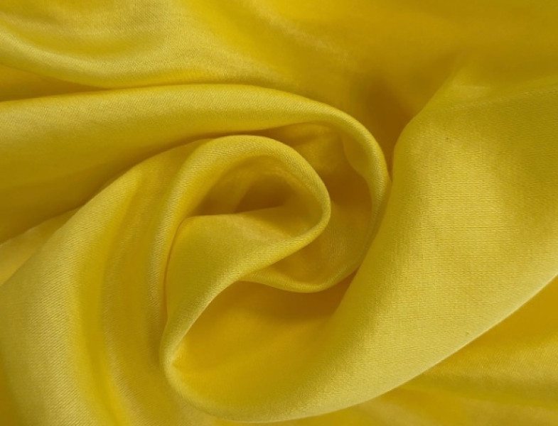 Плательная ткань ярко-желтая ПЛ-9076684