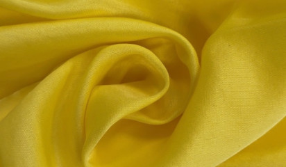 Плательная ткань ярко-желтая ПЛ-9076684