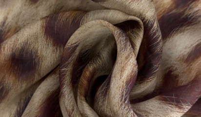 Шелк-шифон с леопардовым принтом ШЛ-34847