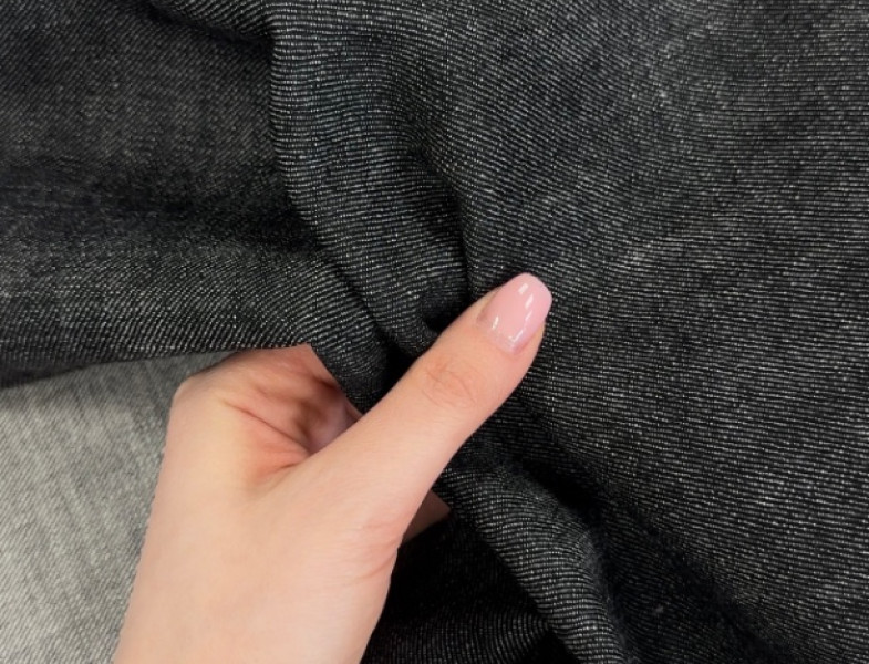 Джинса серо-черная ДЖ-627