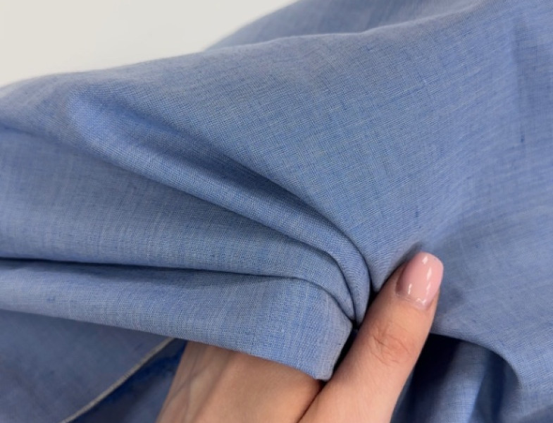 Лен насыщенный голубой ЛЕН-2962