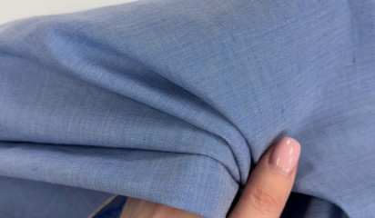 Лен насыщенный голубой ЛЕН-2962