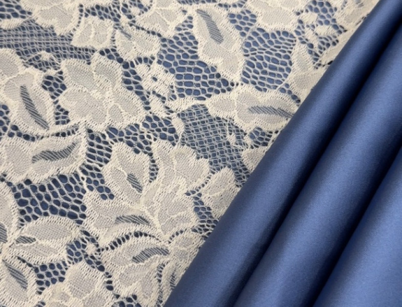 Гипюр стрейч молочный Г-14730