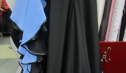 Юбка черная с голубым y3