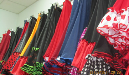 Юбка для фламенко красная TM_0