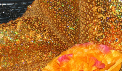 Цветок искусственный оранжевый IF_0