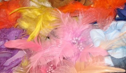 Цветок искусственный розовый,желтый,голубой IF_1