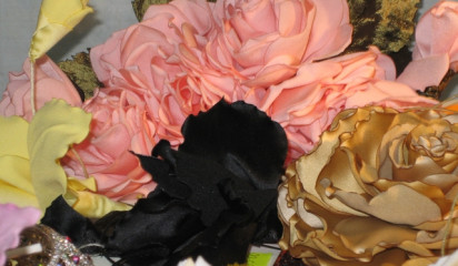 Цветок искусственный розовый IF_5