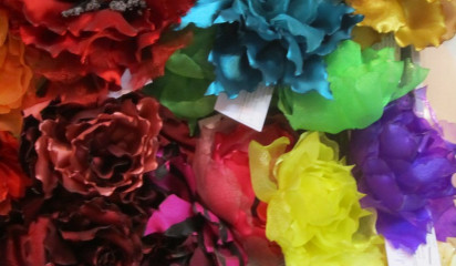 Цветок искусственный красный IF_8