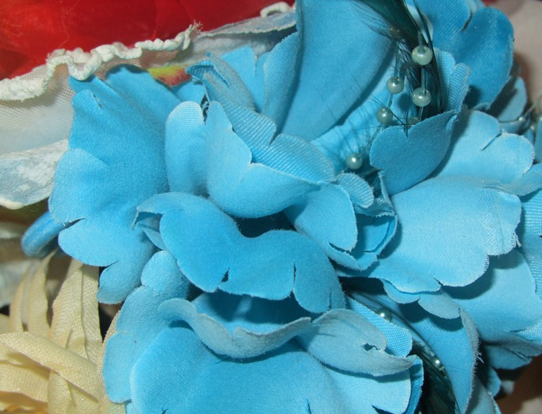Цветок искусственный голубой IF_12