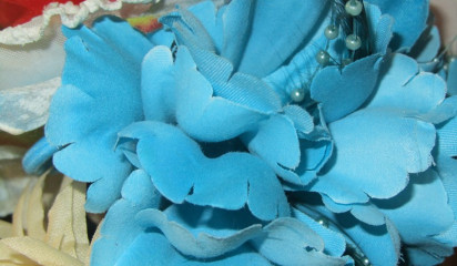 Цветок искусственный голубой IF_12