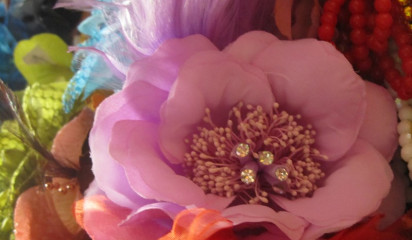 Цветок искусственный розовый IF_13