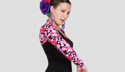 Болеро в цветной горох y6