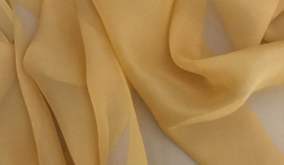 Шифон натуральный желтый Ш-93/1