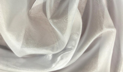 Органза зеркальная  белая ОР- 005/1