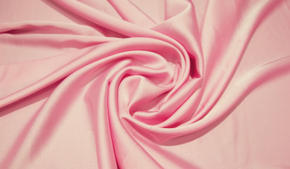 Атлас стрейч "APMAНИ" однотонный розовый  А - 116/1