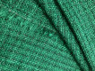 Костюмная ткань зеленая с люрексовой нитью КМ - 470
