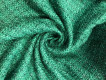 Костюмная ткань зеленая с люрексовой нитью КМ - 470