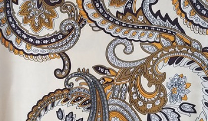 Атлас принтованный  "Барокко" А-106