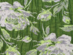 Жаккард зеленый с белыми цветами ЖК-054