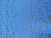 Жаккард синий с черным  ЖК - 072