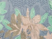 Жаккард голубой с крупными цветами ЖК-087