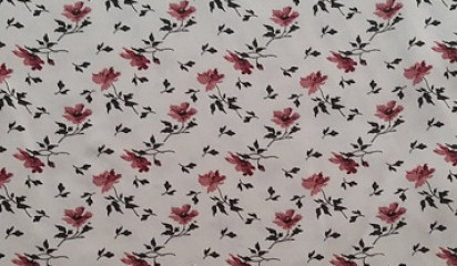 Плательная бежевая с мелким цветочным принтом ПЛ - 023/1