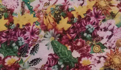 Плательная с цветочным принтом ПЛ -026