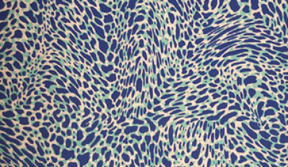 Плательная голубая с мелким принтом ПЛ - 55166