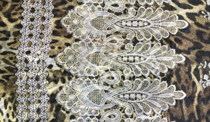 Шифон искусственный принтованный Ш-133