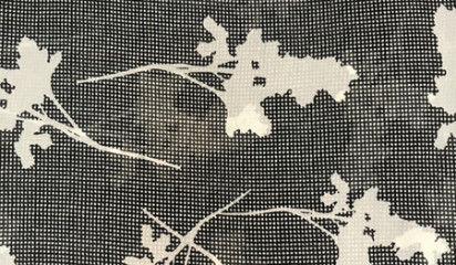 Шифон искусственный черно-белый Ш-190