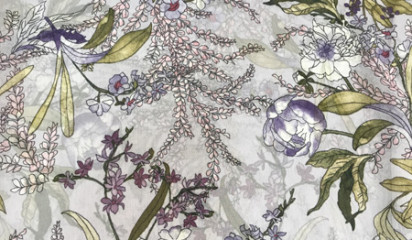 Шифон искусственный принтованный Ш-9084253