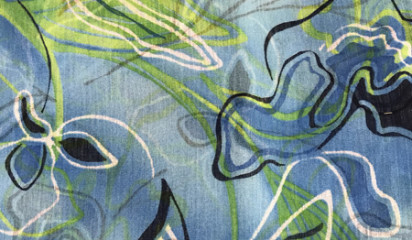 Шифон искусственный принтованный Ш-В7