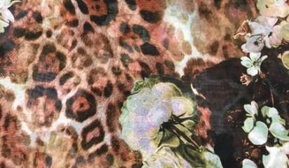 Шифон искусственный принтованный Ш-124/1