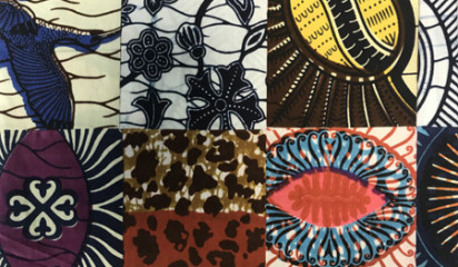 Хлопок с ярким абстрактным принтом ХБ-23265