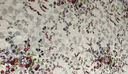 Штапель с цветочным принтом ШТ -014