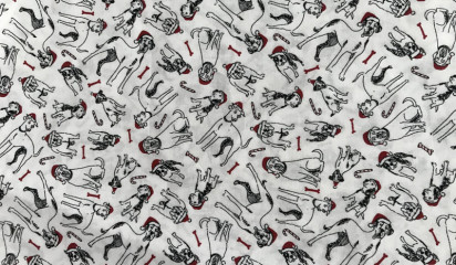 Хлопок белый с принтом ХБ-9084958